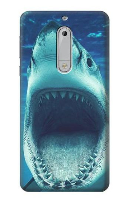 S3548 Tiger Shark Etui Coque Housse pour Nokia 5
