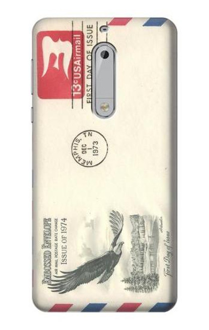 S3551 Vintage Airmail Envelope Art Etui Coque Housse pour Nokia 5