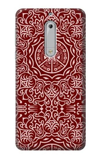 S3556 Yen Pattern Etui Coque Housse pour Nokia 5