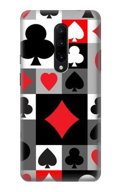 S3463 Poker Card Suit Etui Coque Housse pour OnePlus 7 Pro