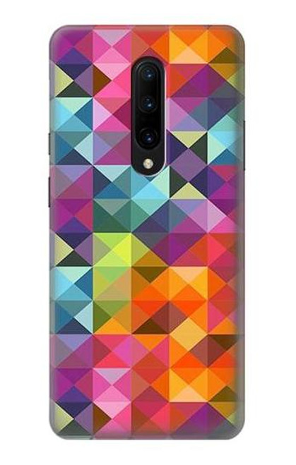 S3477 Abstract Diamond Pattern Etui Coque Housse pour OnePlus 7 Pro