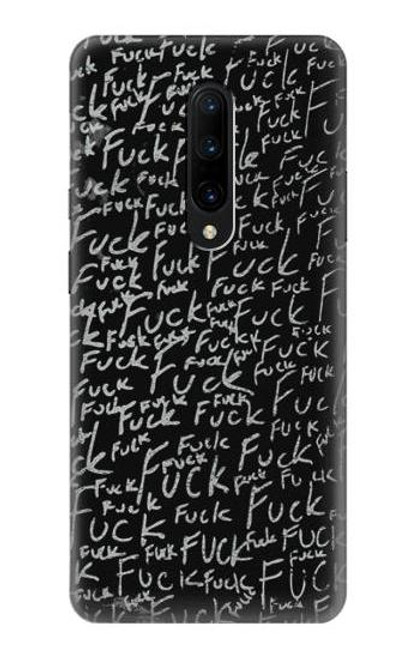 S3478 Funny Words Blackboard Etui Coque Housse pour OnePlus 7 Pro