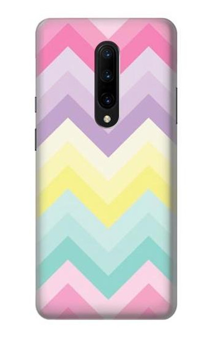 S3514 Rainbow Zigzag Etui Coque Housse pour OnePlus 7 Pro