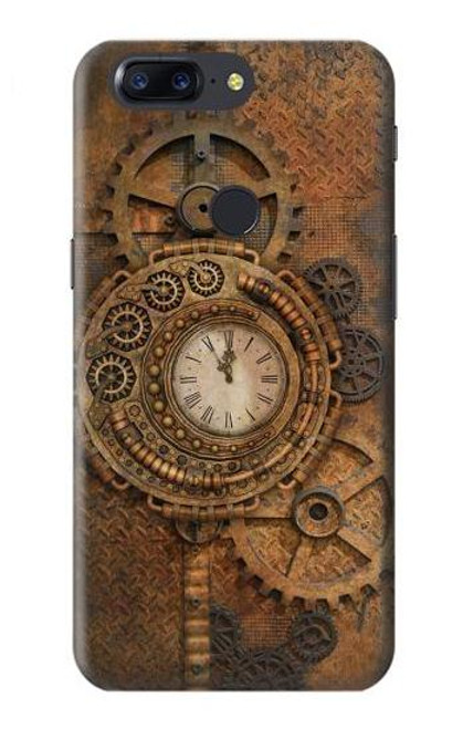 S3401 Clock Gear Streampunk Etui Coque Housse pour OnePlus 5T