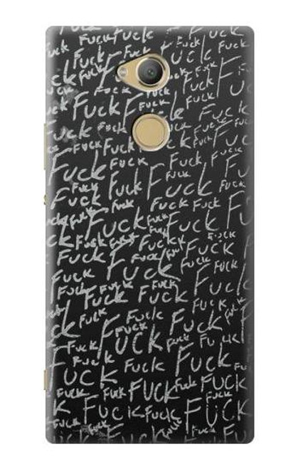 S3478 Funny Words Blackboard Etui Coque Housse pour Sony Xperia XA2 Ultra