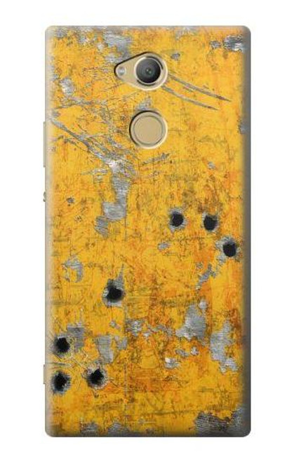 S3528 Bullet Rusting Yellow Metal Etui Coque Housse pour Sony Xperia XA2 Ultra