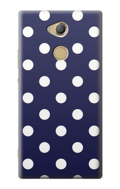 S3533 Blue Polka Dot Etui Coque Housse pour Sony Xperia XA2 Ultra