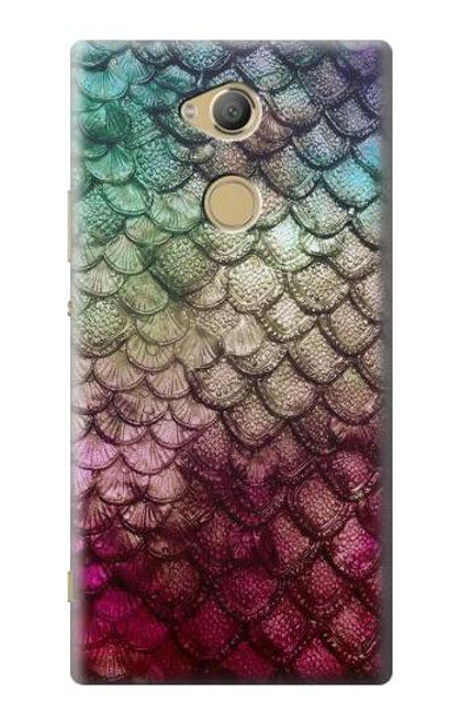 S3539 Mermaid Fish Scale Etui Coque Housse pour Sony Xperia XA2 Ultra