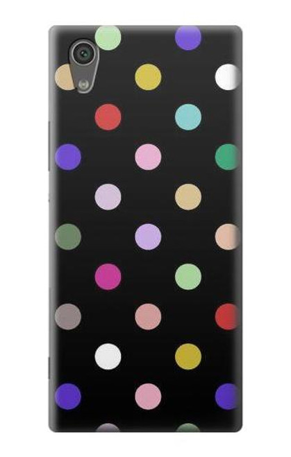S3532 Colorful Polka Dot Etui Coque Housse pour Sony Xperia XA1