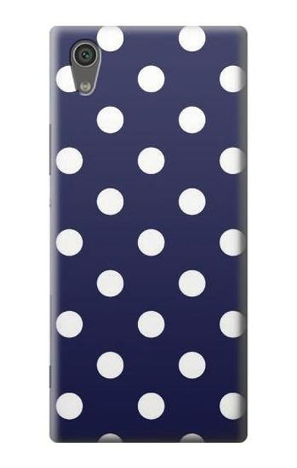 S3533 Blue Polka Dot Etui Coque Housse pour Sony Xperia XA1