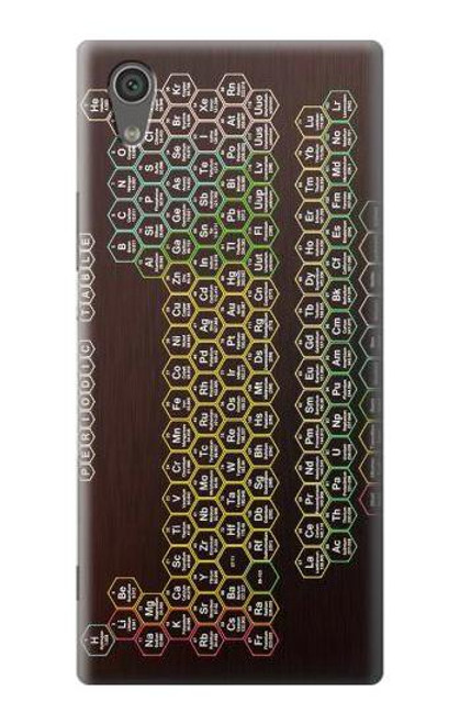 S3544 Neon Honeycomb Periodic Table Etui Coque Housse pour Sony Xperia XA1