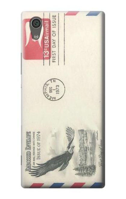 S3551 Vintage Airmail Envelope Art Etui Coque Housse pour Sony Xperia XA1