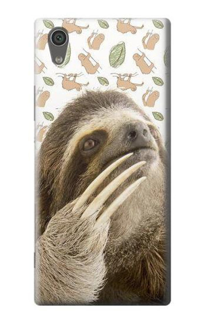 S3559 Sloth Pattern Etui Coque Housse pour Sony Xperia XA1