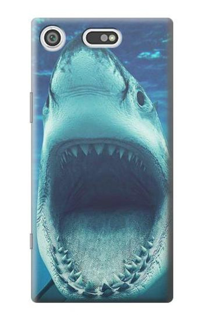 S3548 Tiger Shark Etui Coque Housse pour Sony Xperia XZ1