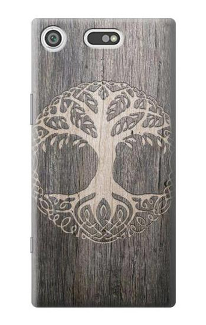 S3591 Viking Tree of Life Symbol Etui Coque Housse pour Sony Xperia XZ1