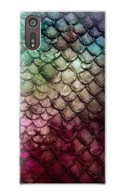 S3539 Mermaid Fish Scale Etui Coque Housse pour Sony Xperia XZ