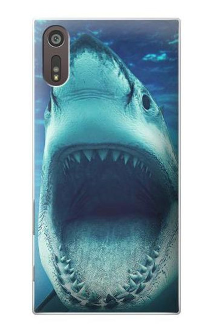 S3548 Tiger Shark Etui Coque Housse pour Sony Xperia XZ