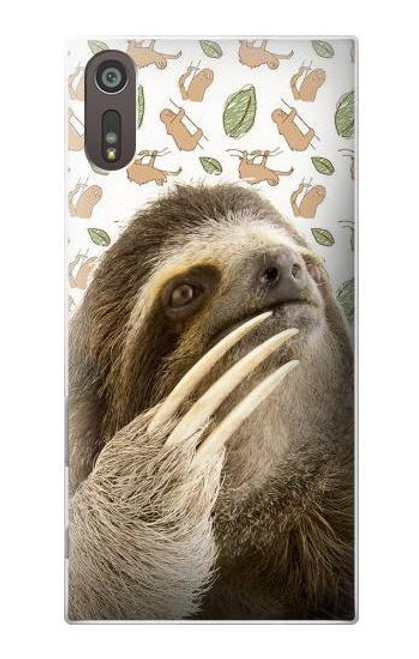 S3559 Sloth Pattern Etui Coque Housse pour Sony Xperia XZ