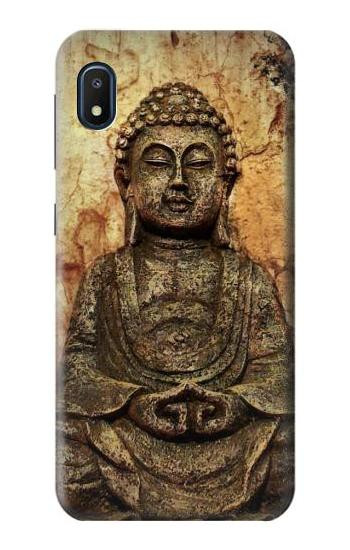 S0344 Buddha Rock Carving Etui Coque Housse pour Samsung Galaxy A10e