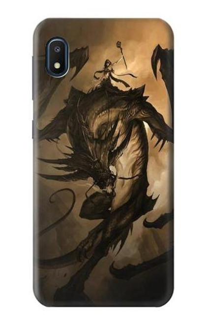 S0388 Dragon Rider Etui Coque Housse pour Samsung Galaxy A10e