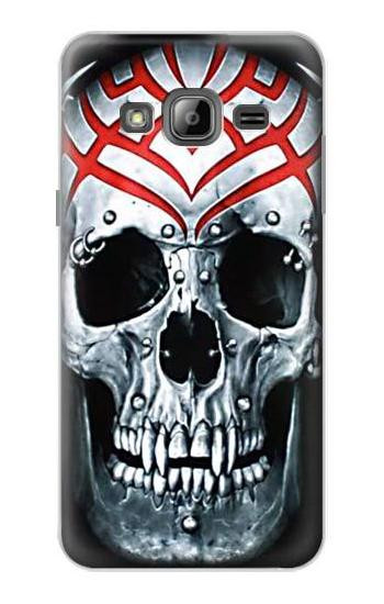 S0223 Vampire Skull Tattoo Etui Coque Housse pour Samsung Galaxy J3 (2016)