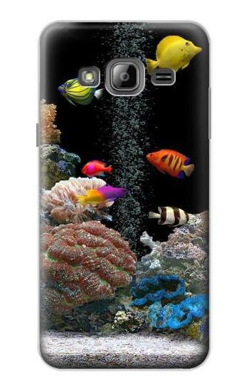S0226 Aquarium Etui Coque Housse pour Samsung Galaxy J3 (2016)