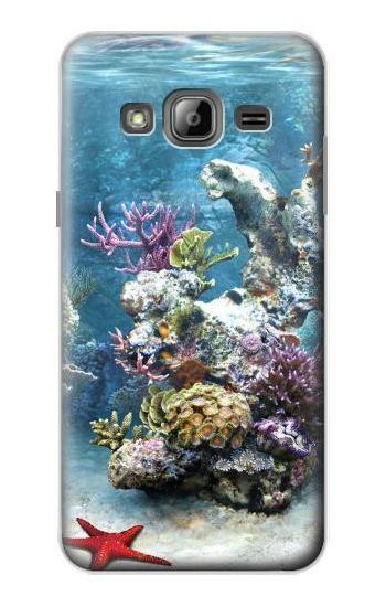 S0227 Aquarium 2 Etui Coque Housse pour Samsung Galaxy J3 (2016)