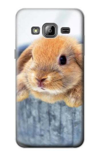 S0242 Cute Rabbit Etui Coque Housse pour Samsung Galaxy J3 (2016)