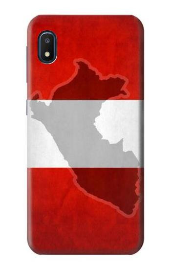 S3018 Peru Flag Etui Coque Housse pour Samsung Galaxy A10e