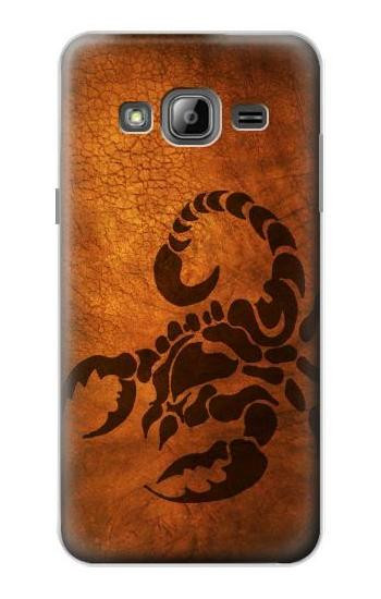 S0683 Scorpion Tattoo Etui Coque Housse pour Samsung Galaxy J3 (2016)