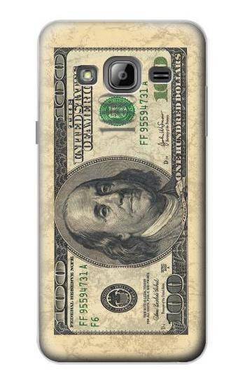 S0702 Money Dollars Etui Coque Housse pour Samsung Galaxy J3 (2016)
