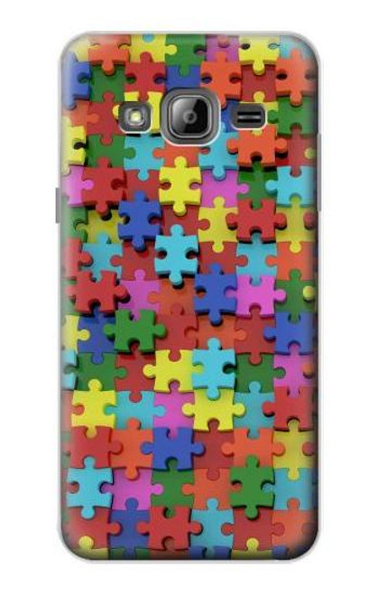 S0816 Puzzle Etui Coque Housse pour Samsung Galaxy J3 (2016)