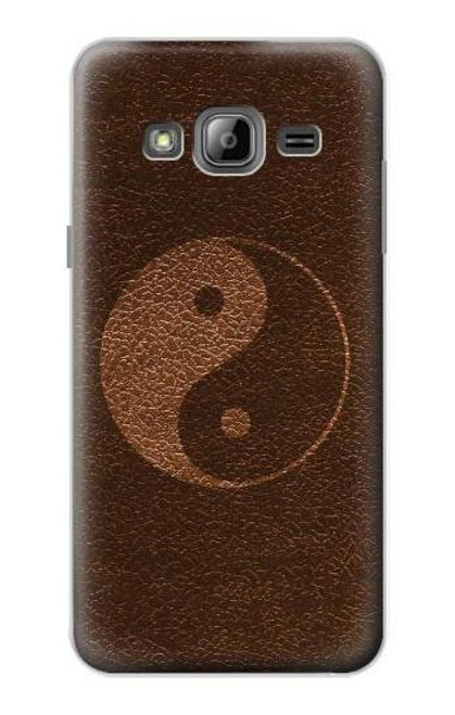 S0825 Taoism Yin Yang Etui Coque Housse pour Samsung Galaxy J3 (2016)
