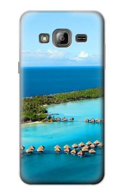 S0844 Bora Bora Island Etui Coque Housse pour Samsung Galaxy J3 (2016)