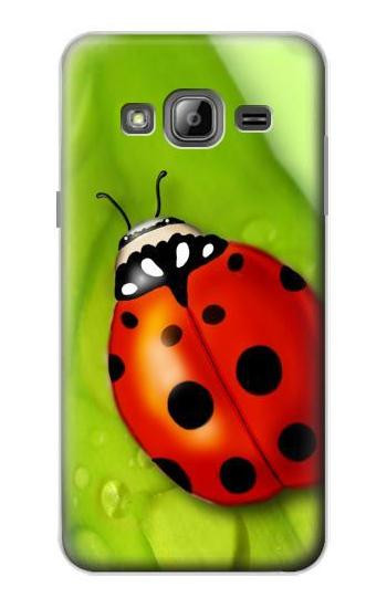 S0892 Ladybug Etui Coque Housse pour Samsung Galaxy J3 (2016)