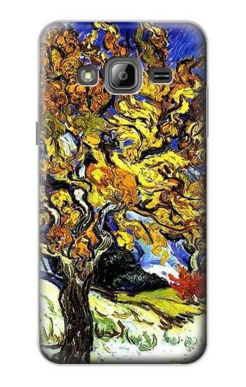 S0902 Mulberry Tree Van Gogh Etui Coque Housse pour Samsung Galaxy J3 (2016)