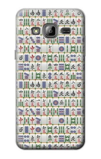 S1051 Mahjong Etui Coque Housse pour Samsung Galaxy J3 (2016)