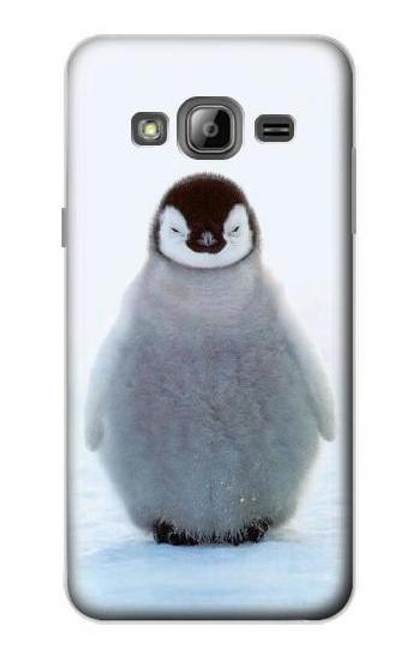 S1075 Penguin Ice Etui Coque Housse pour Samsung Galaxy J3 (2016)