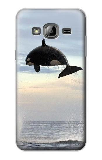 S1349 Killer whale Orca Etui Coque Housse pour Samsung Galaxy J3 (2016)