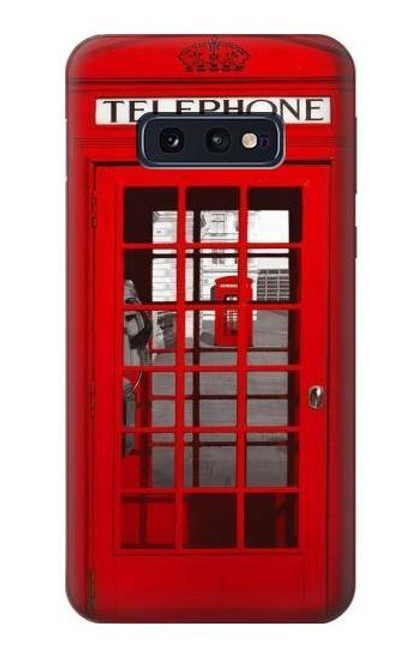 S0058 British Red Telephone Box Etui Coque Housse pour Samsung Galaxy S10e