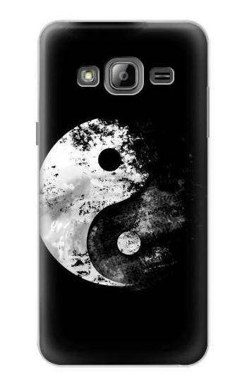 S1372 Moon Yin-Yang Etui Coque Housse pour Samsung Galaxy J3 (2016)