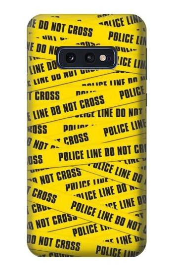 S2088 Police Line Do Not Cross Etui Coque Housse pour Samsung Galaxy S10e