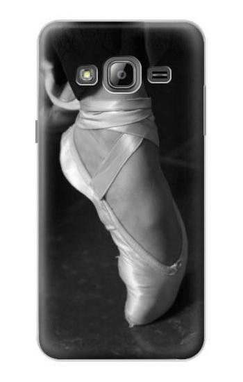 S1593 Ballet Pointe Shoe Etui Coque Housse pour Samsung Galaxy J3 (2016)