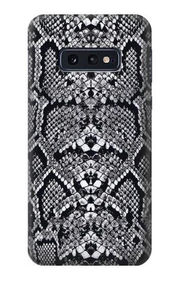 S2855 White Rattle Snake Skin Graphic Printed Etui Coque Housse pour Samsung Galaxy S10e