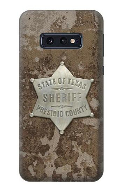 S2868 Texas Presidio County Sheriff Badge Etui Coque Housse pour Samsung Galaxy S10e