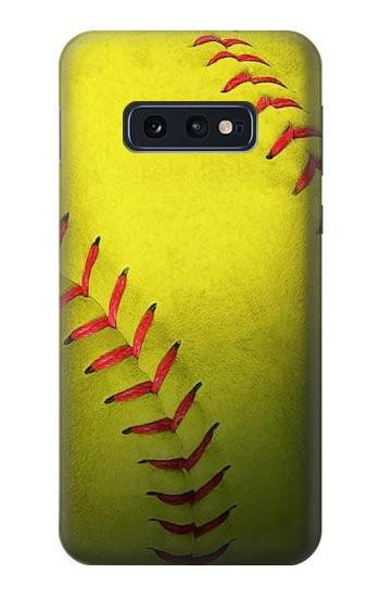 S3031 Yellow Softball Ball Etui Coque Housse pour Samsung Galaxy S10e