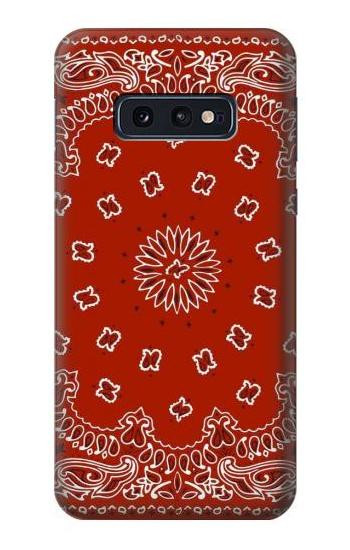 S3355 Bandana Red Pattern Etui Coque Housse pour Samsung Galaxy S10e