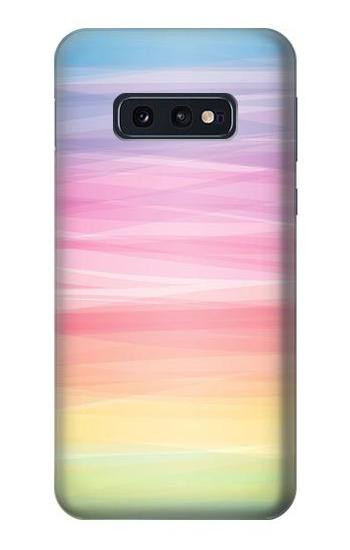 S3507 Colorful Rainbow Pastel Etui Coque Housse pour Samsung Galaxy S10e