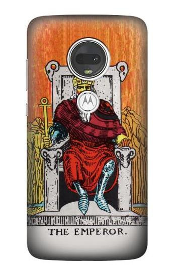 S2808 Tarot Card The Emperor Etui Coque Housse pour Motorola Moto G7, Moto G7 Plus