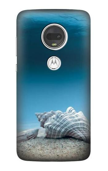 S3213 Sea Shells Under the Sea Etui Coque Housse pour Motorola Moto G7, Moto G7 Plus